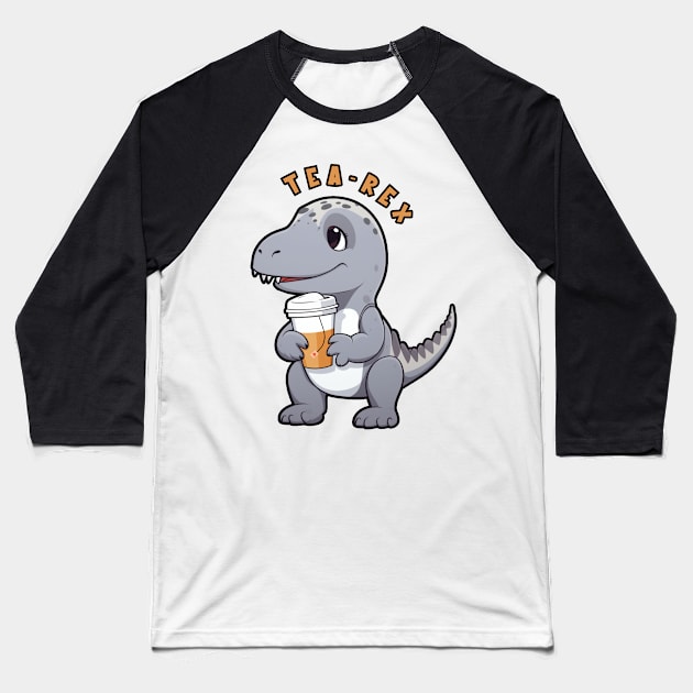 Tea-Rex Baseball T-Shirt by Piggy Boxer